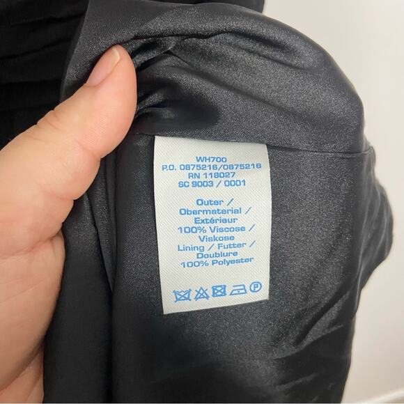 NEW Boden Selina Black Fit And Flare Dress Size 2 - Picture 5 of 7